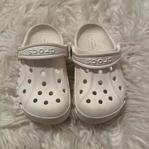 Toddler crocs white size 8